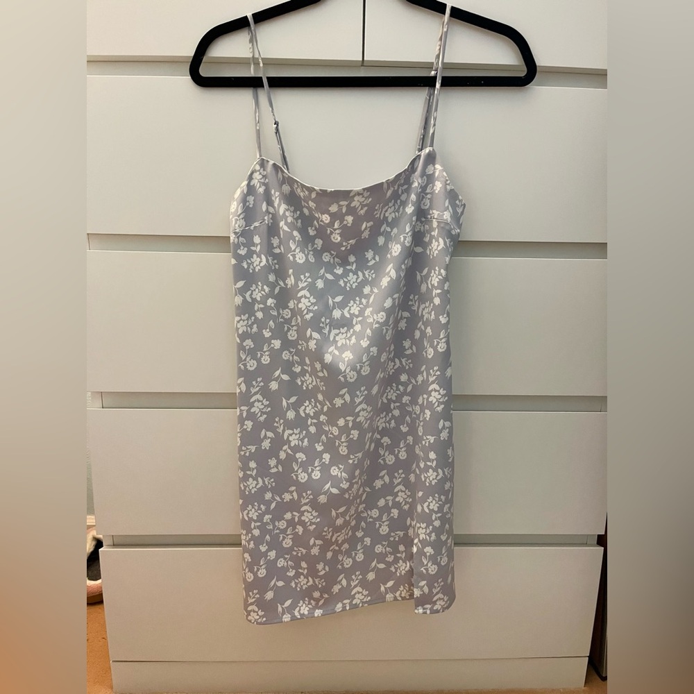 Lilac Floral Slip Dress